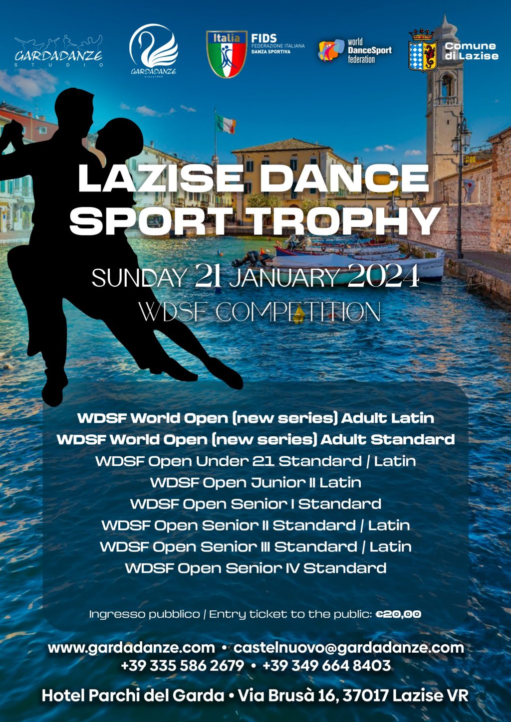 WDSF Open Standard y Latino Adultos 2024- Lazise,&nbsp;Italia.